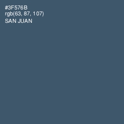 #3F576B - San Juan Color Image